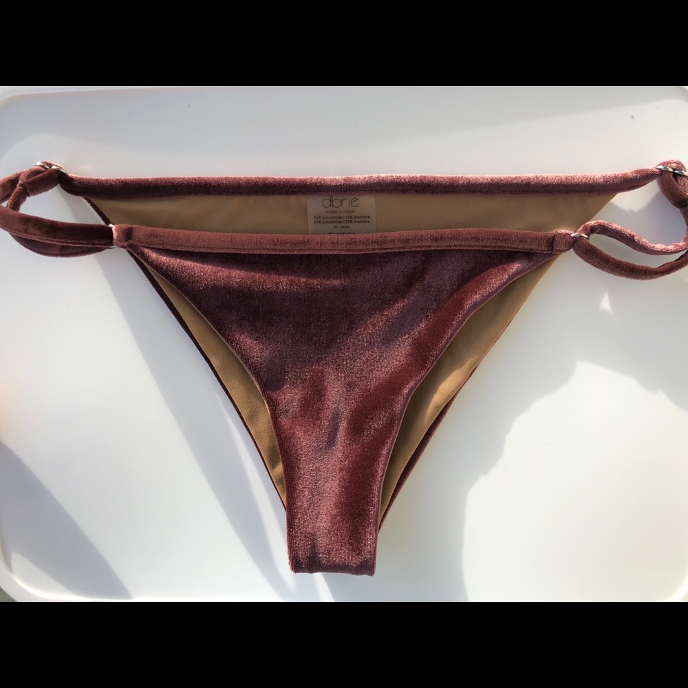 Dbrie velvet cheeky reversible bikini bottoms